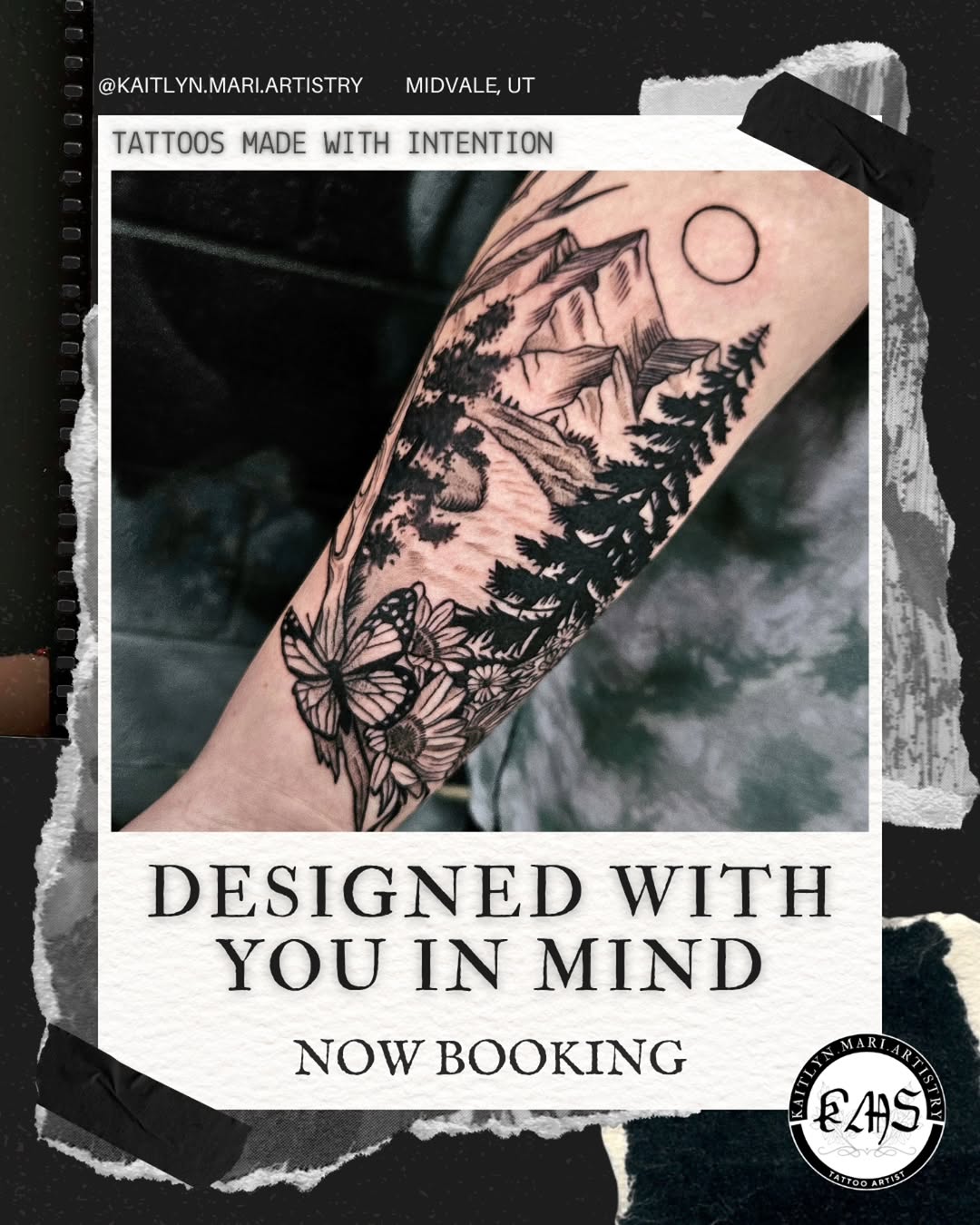 Tattoo by @kaitlyn.mari.artistry β illustrative, black_and_grey