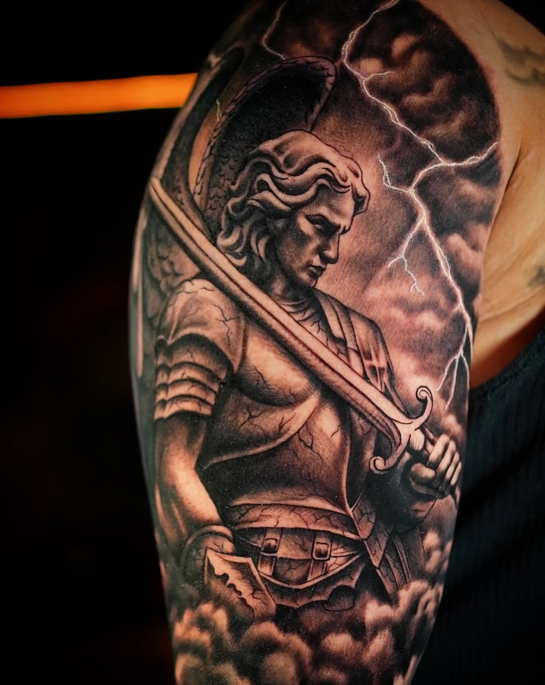 Tattoo by @chrisraymyerstats β realism, black_and_grey