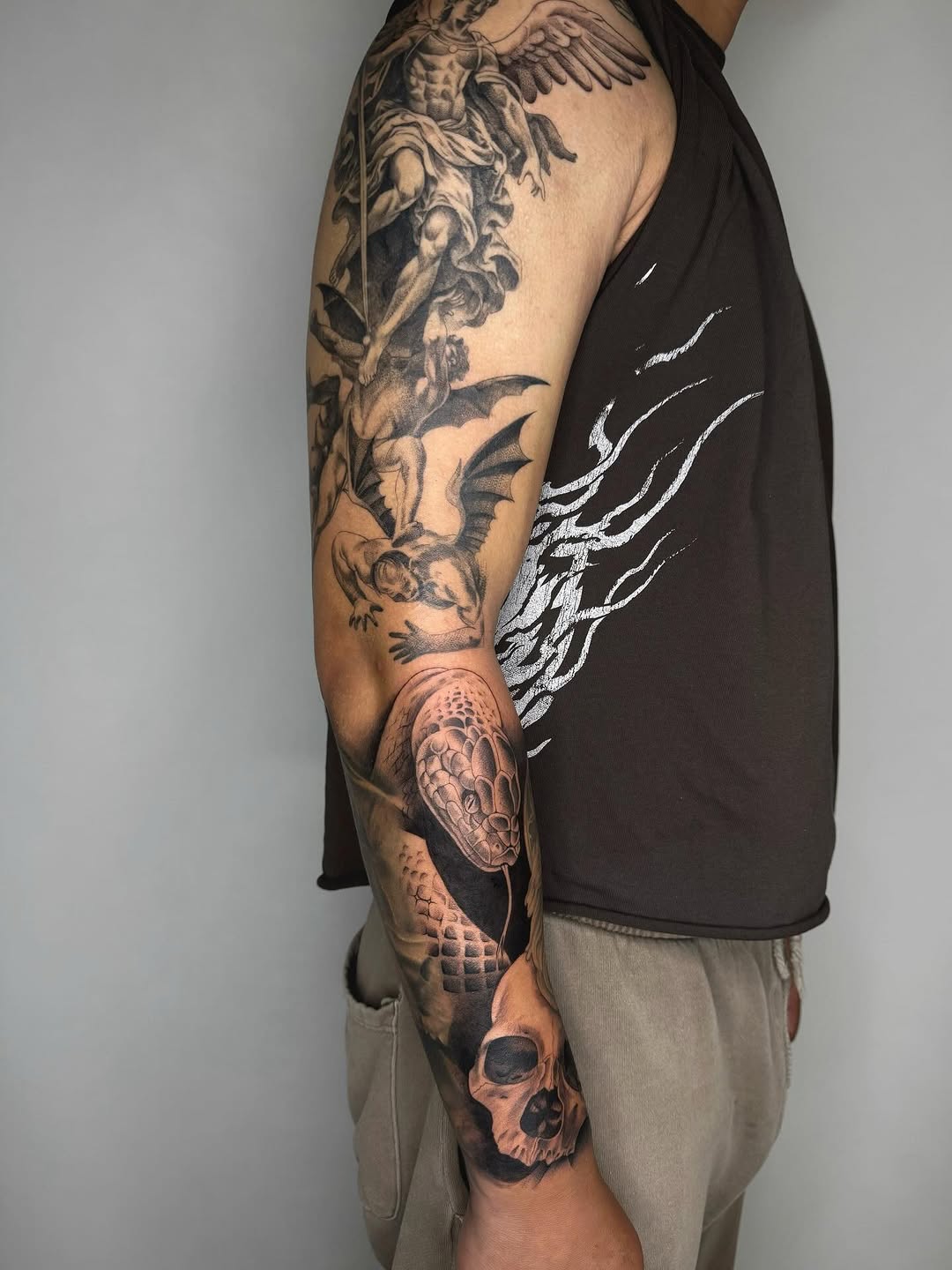 Tattoo by @alyssavart — realism, black_and_grey