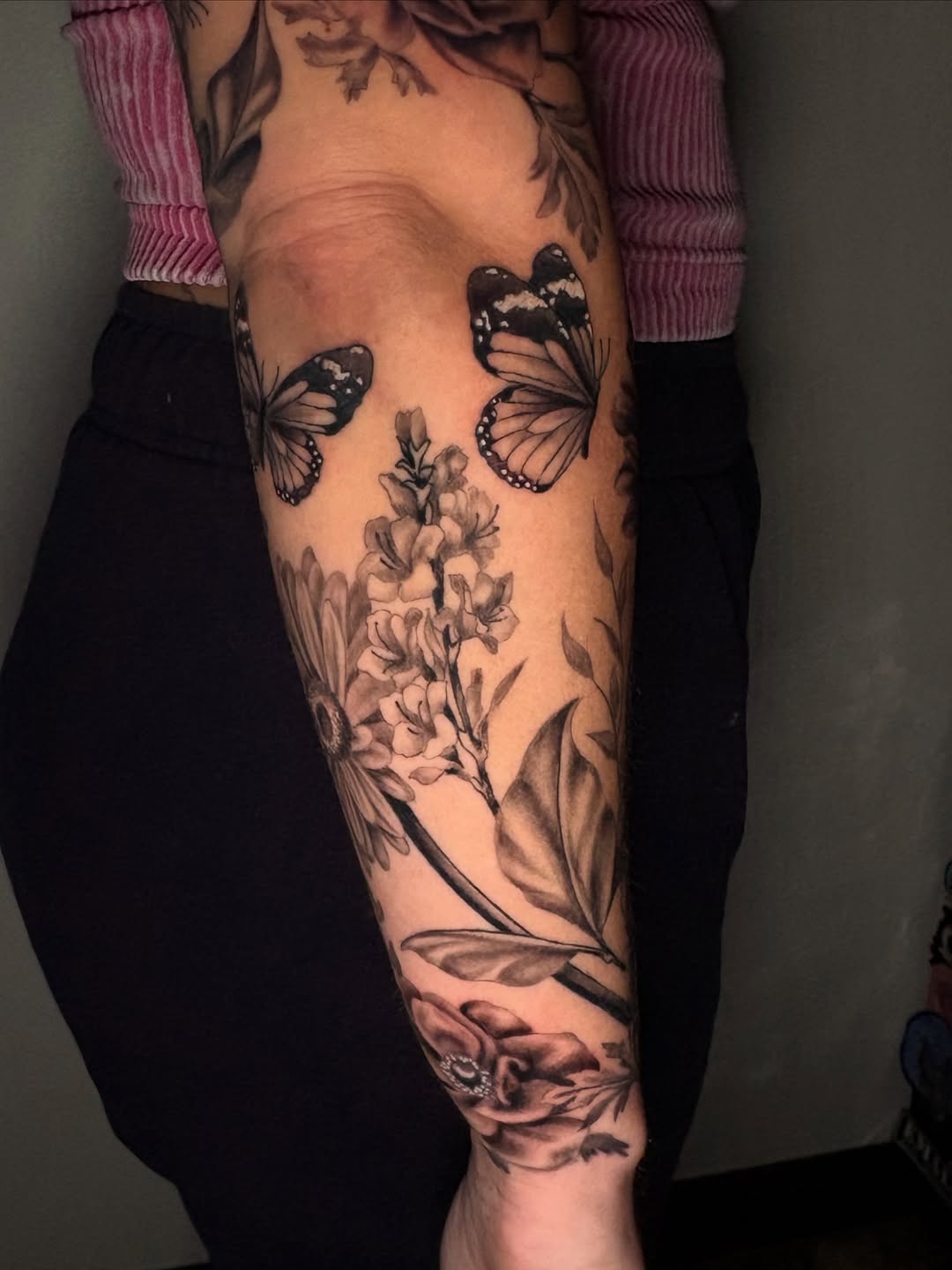 Tattoo by @hbones_artistry — realism, black_and_grey