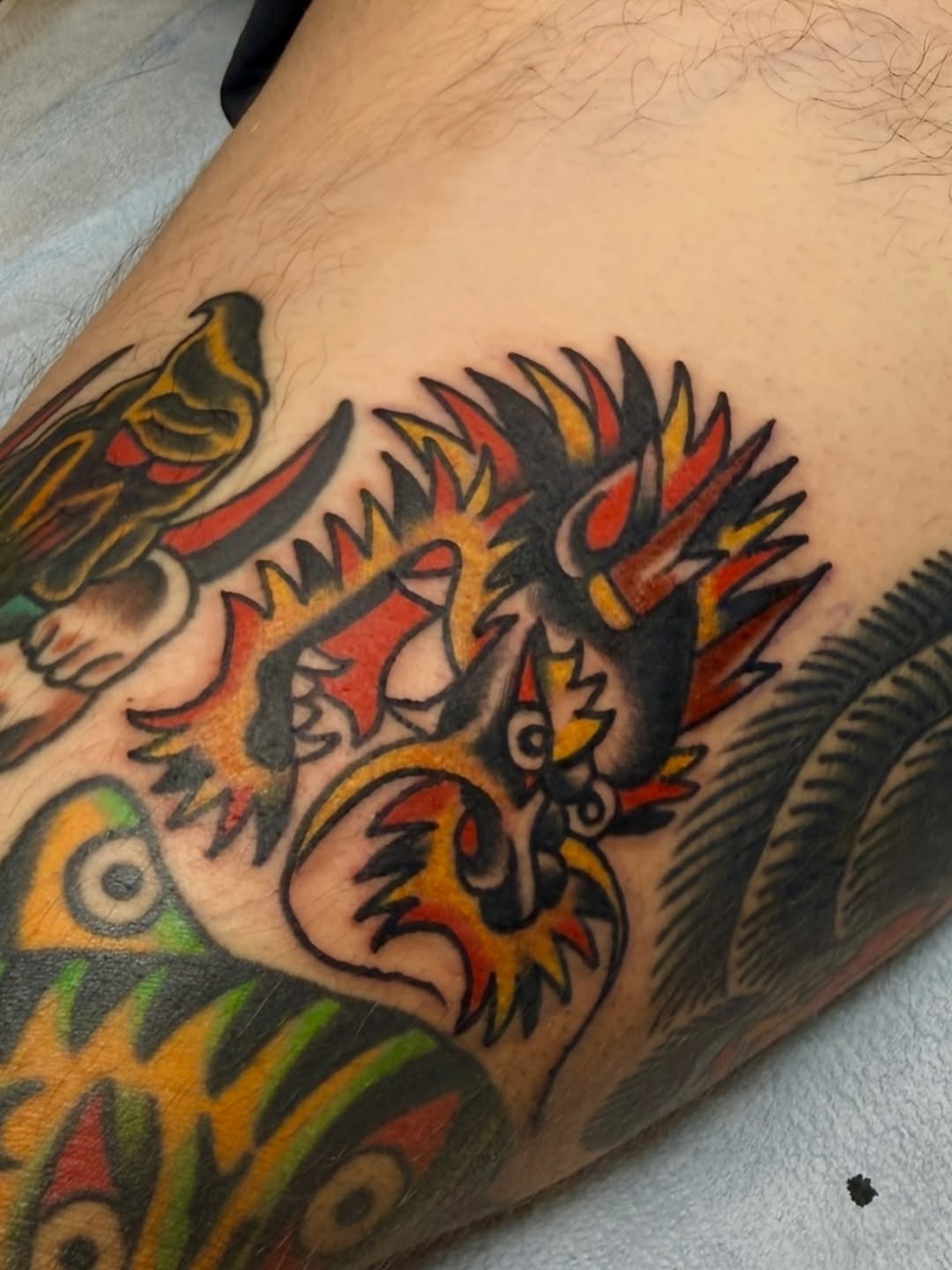 Tattoo by @zacclarktattoo — american_traditional, japanese_irezumi