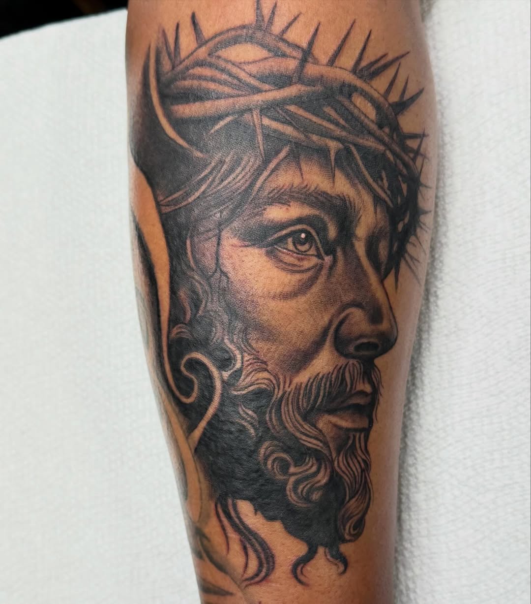 Tattoo by @kimtattoos_wslv — realism, black_and_grey