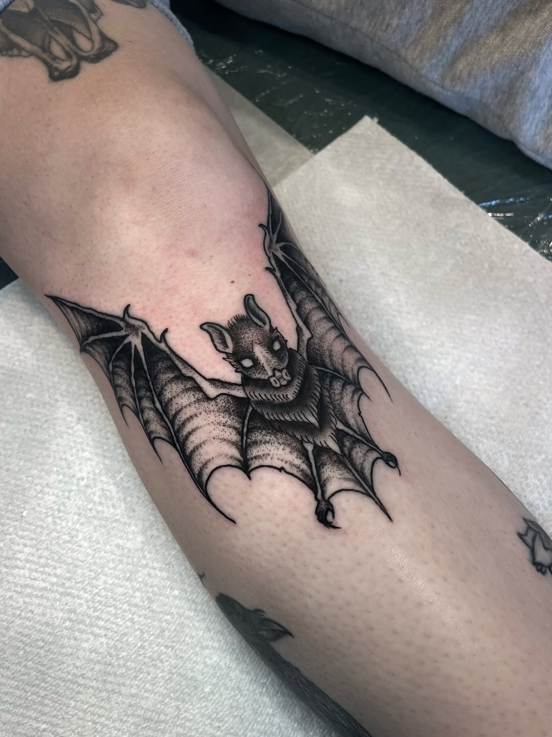 Tattoo by @ianspong — blackwork, illustrative