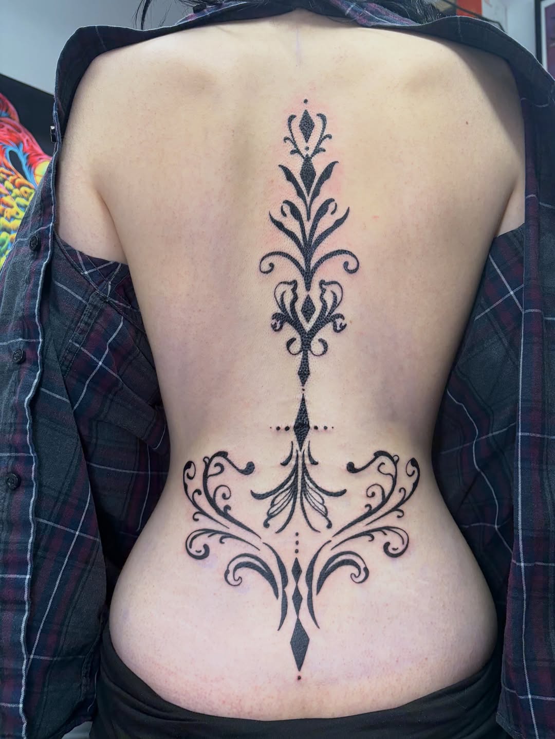 Tattoo by @mushypokes — ornamental, blackwork