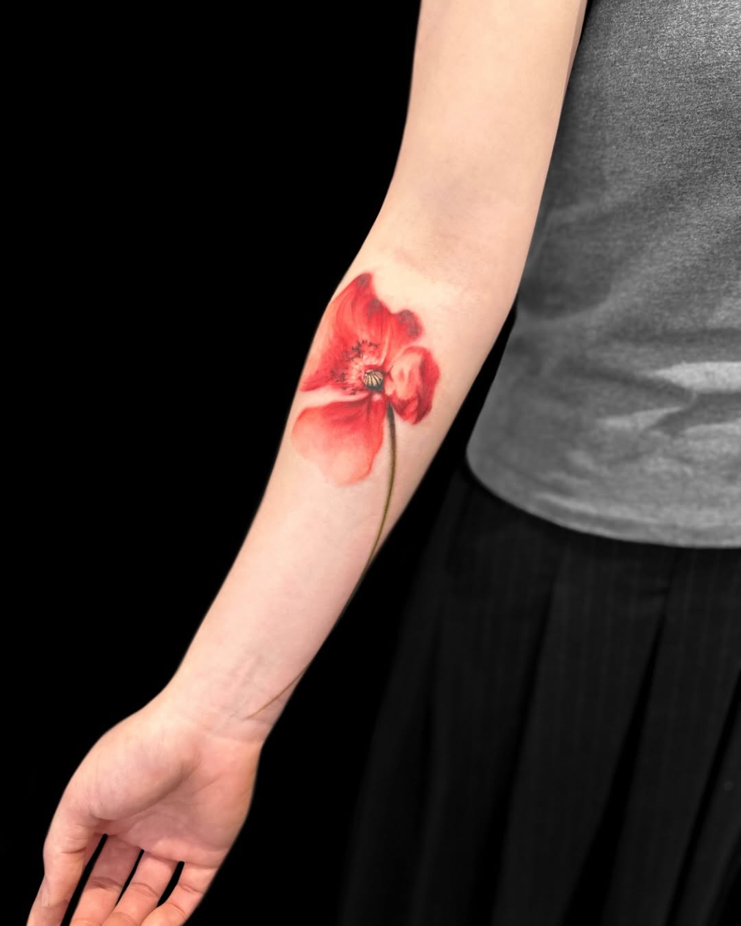 Tattoo by @rroy.ink — watercolor, realism