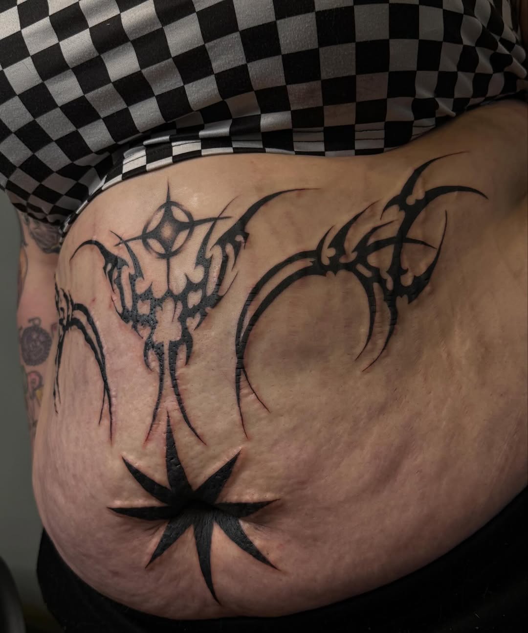 Tattoo by @inkedbykz — tribal, blackwork