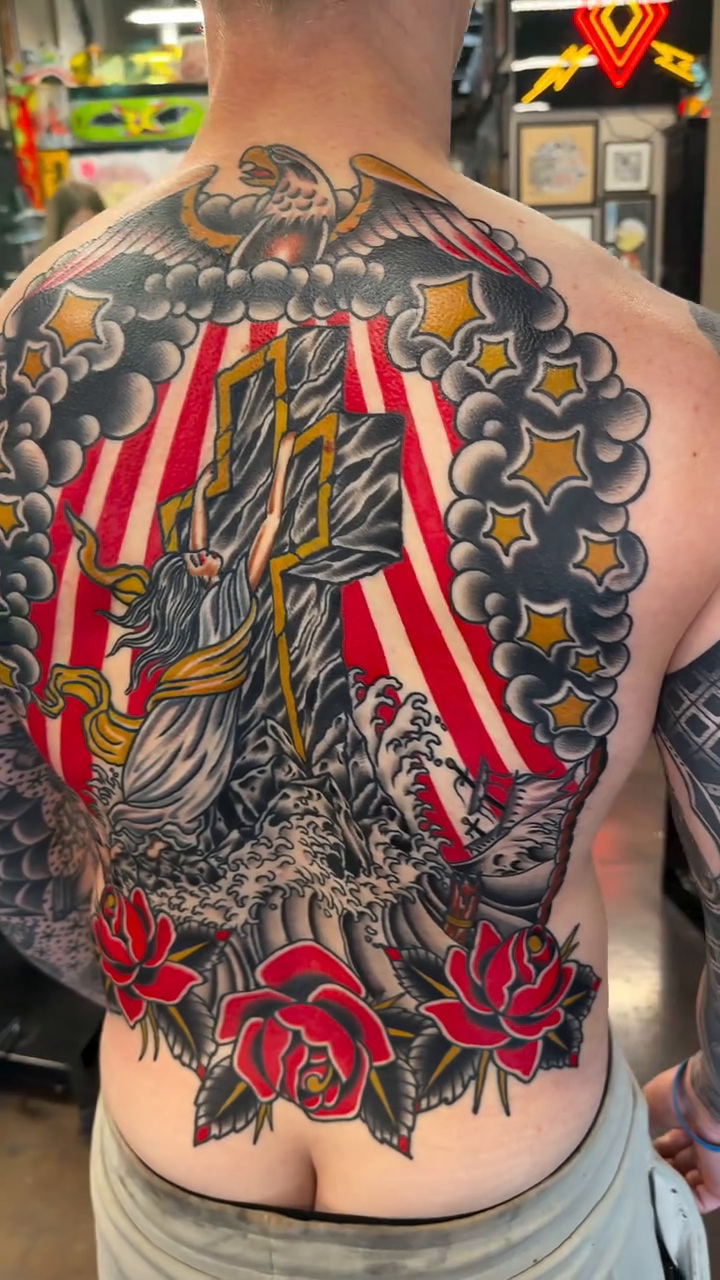 Tattoo by @tattoosbychrismikesell — american_traditional, illustrative