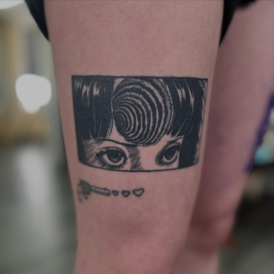 Tattoo by @moemoetattoos — black_and_grey, illustrative