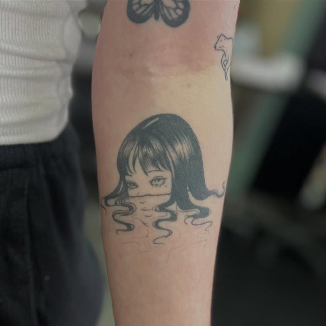 Tattoo by @moemoetattoos — illustrative, black_and_grey