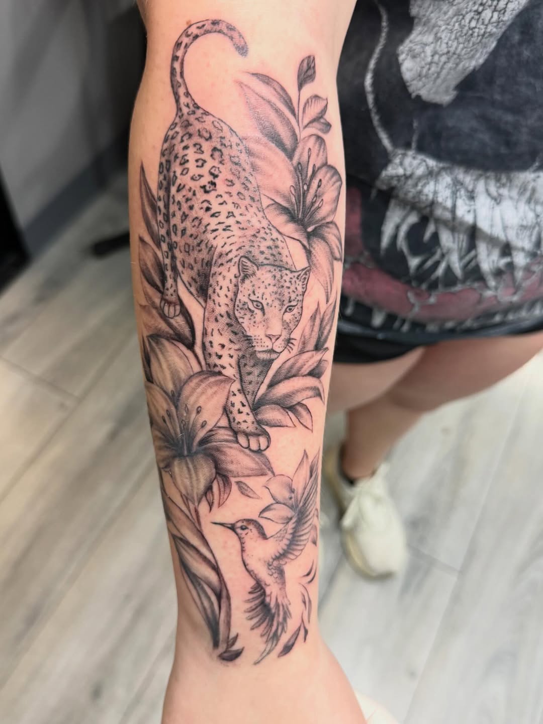 Tattoo by @twinkie.tattoos — realism, black_and_grey