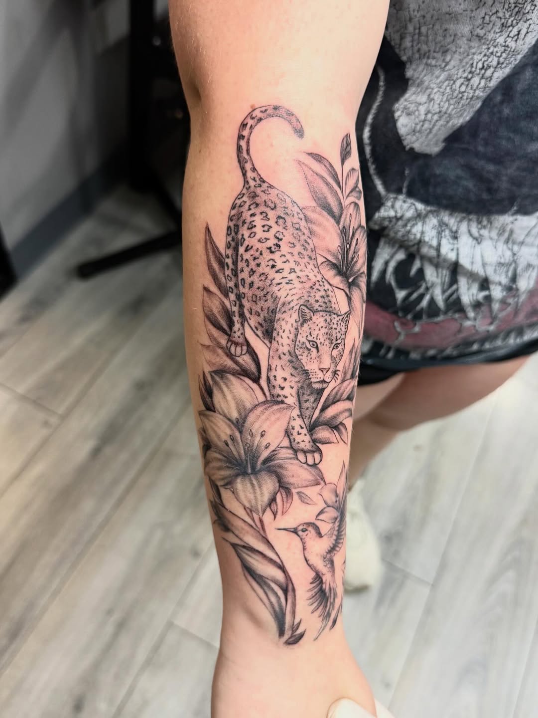 Tattoo by @twinkie.tattoos — realism, black_and_grey