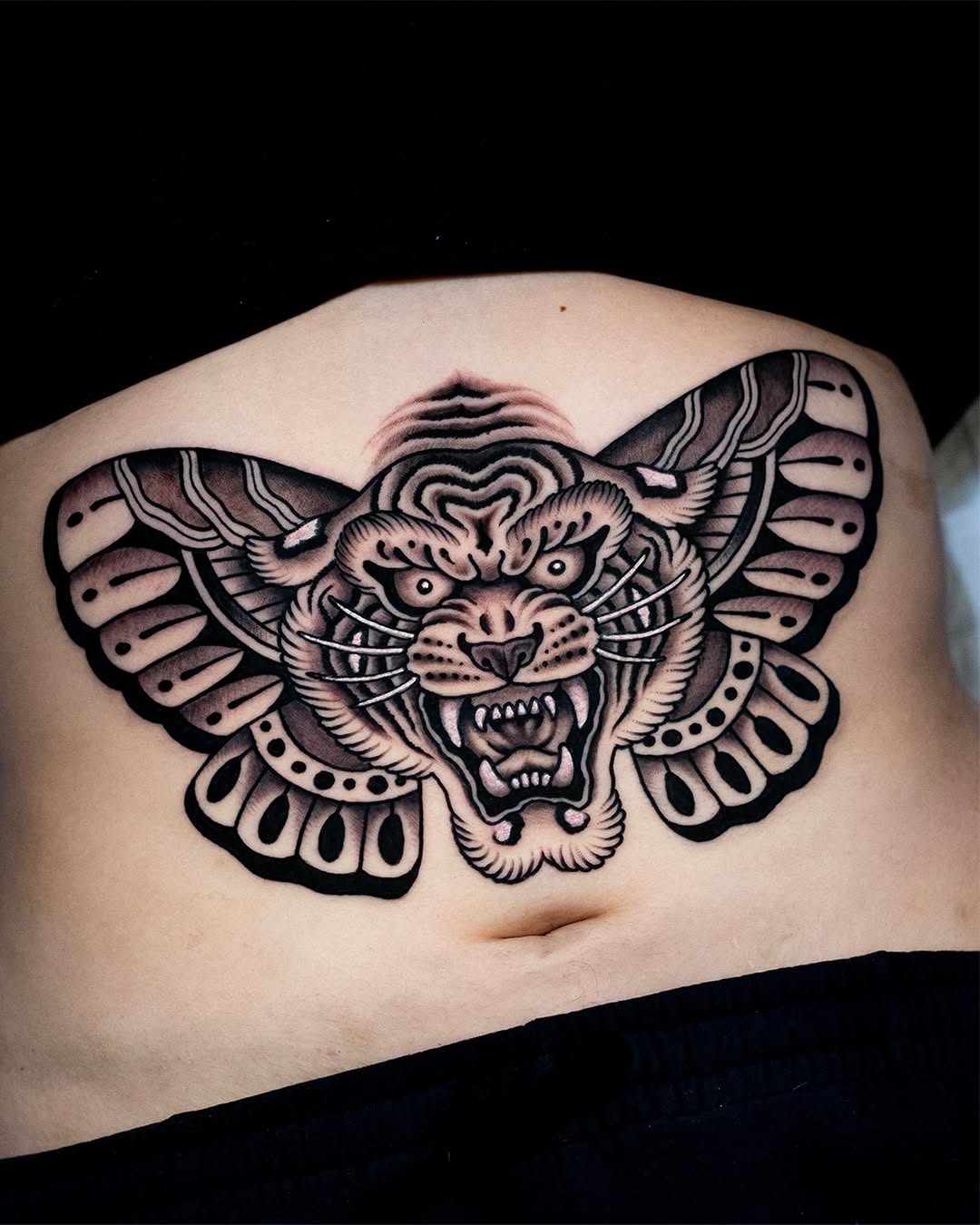 Tattoo by @miguelcomintattooer โ american_traditional, black_and_grey