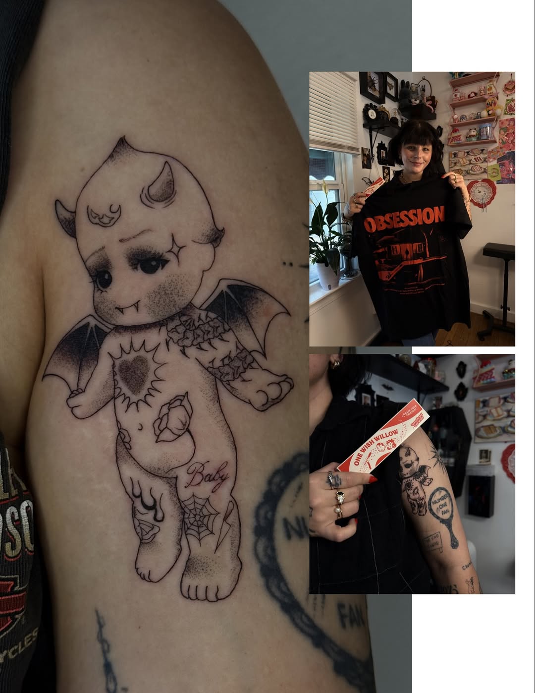 Tattoo by @chaotictattoo — illustrative, black_and_grey