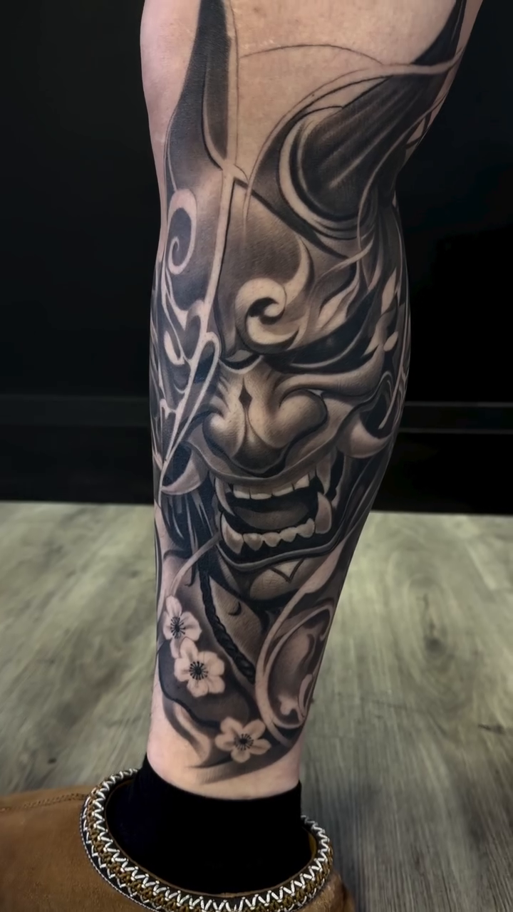 Tattoo by @onytattoos — japanese_irezumi, black_and_grey