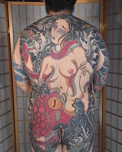 Tattoo by @john.sunderland โ japanese_irezumi, black_and_grey