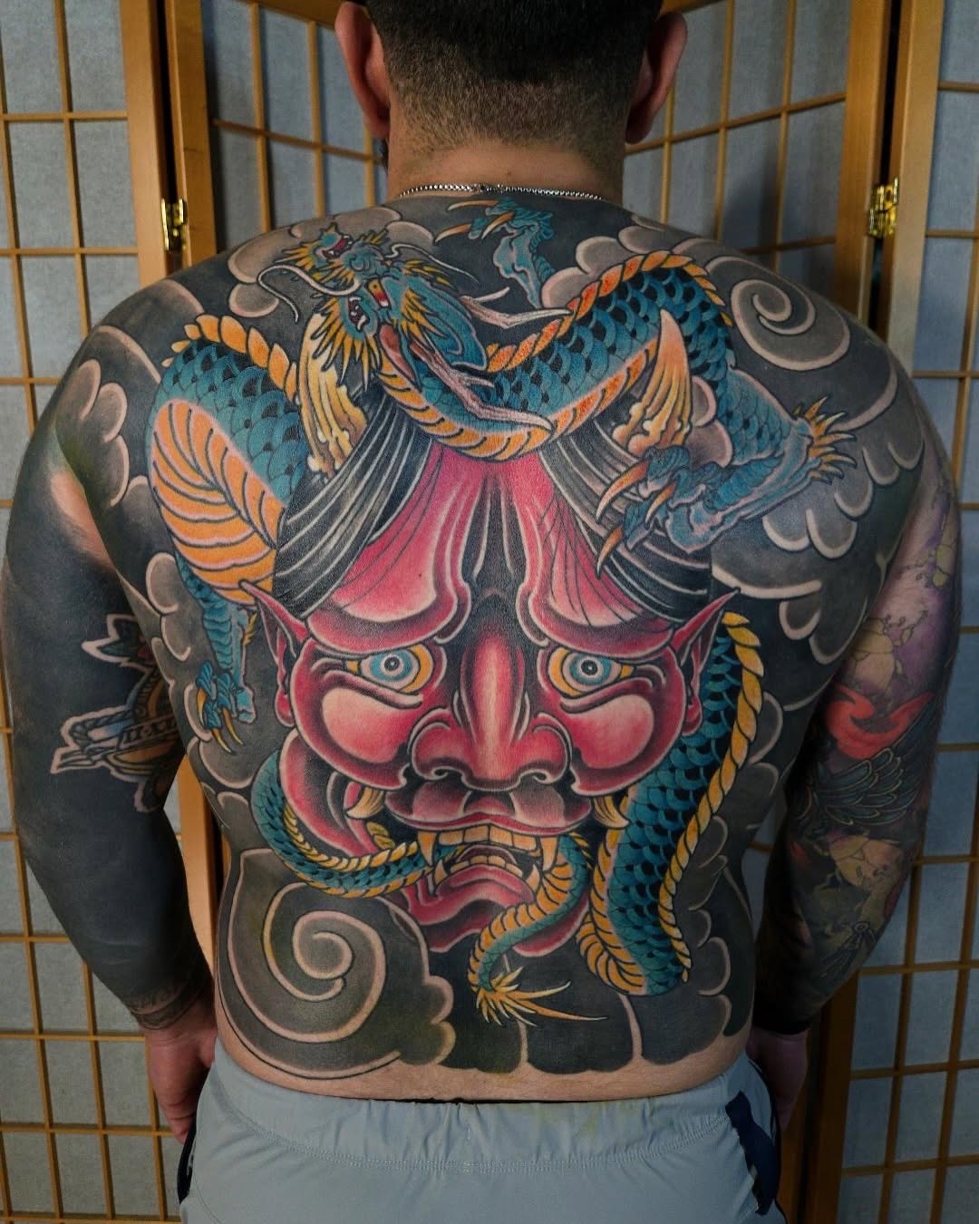 Tattoo by @john.sunderland โ japanese_irezumi, blackwork