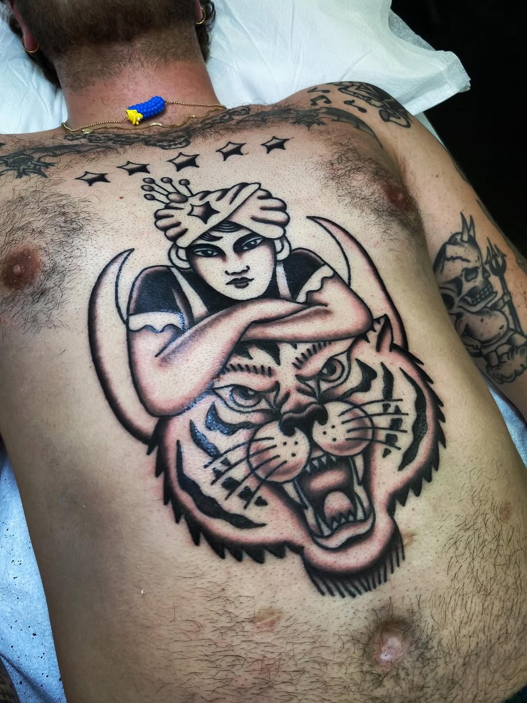 Tattoo by @rubber_band_dan — american_traditional, illustrative