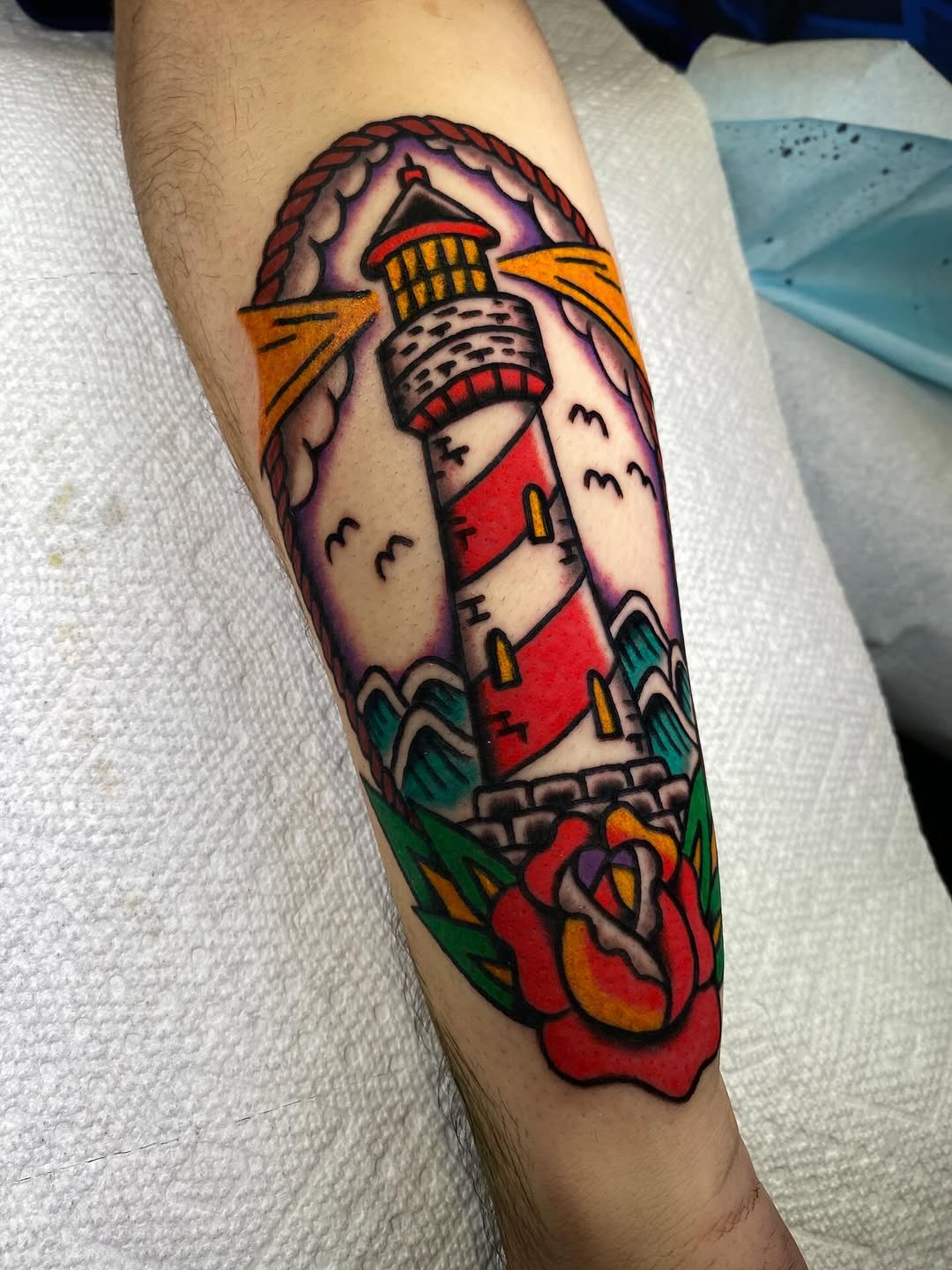 Tattoo by @rubber_band_dan — american_traditional, illustrative