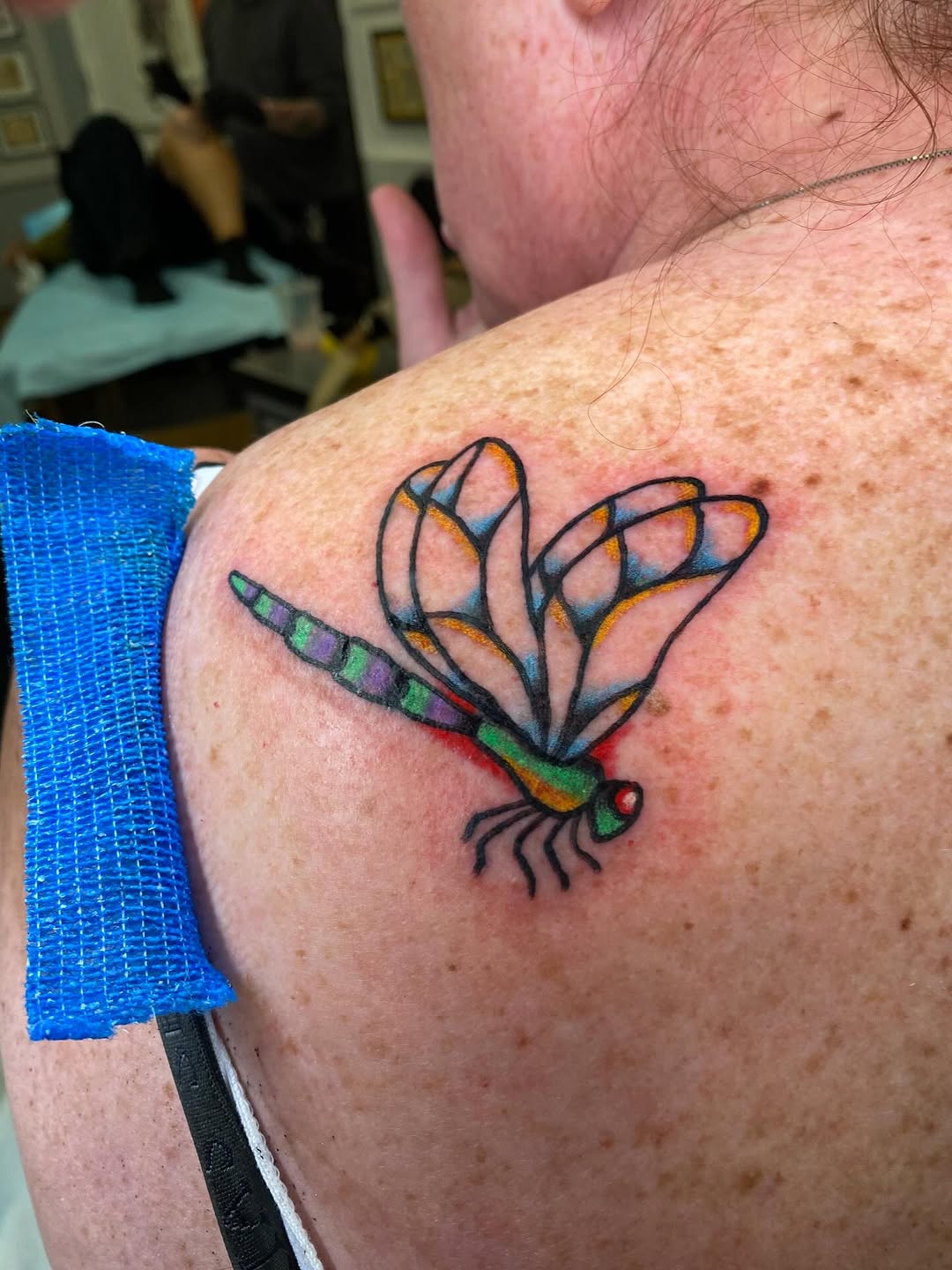 Tattoo by @rubber_band_dan — illustrative, geometric