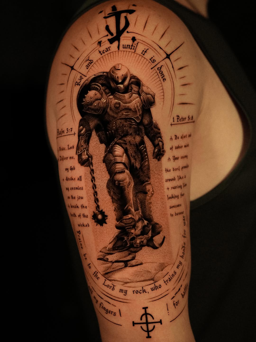 Tattoo by @nikitka.heretic — realism, black_and_grey