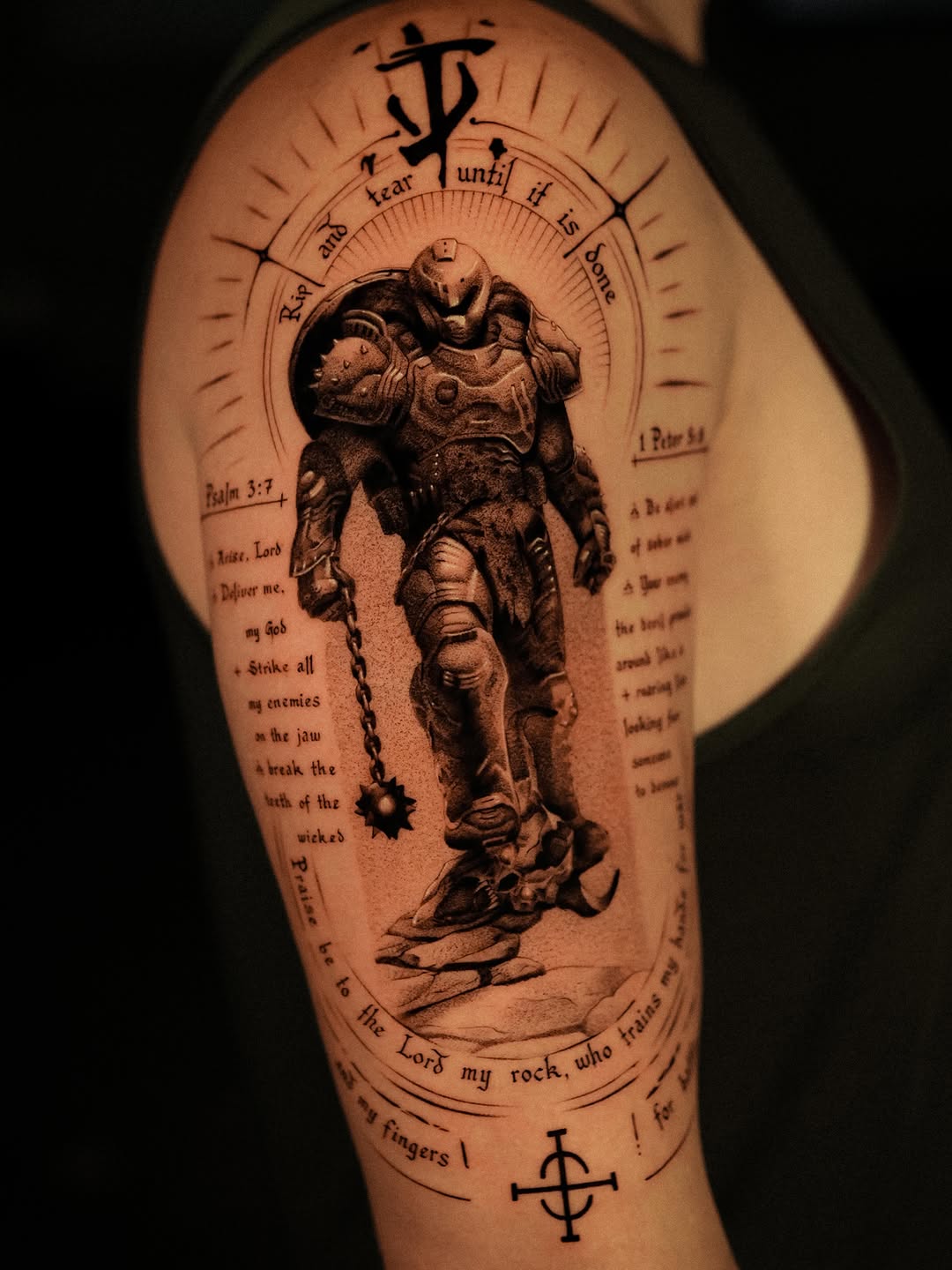 Tattoo by @nikitka.heretic — realism, black_and_grey