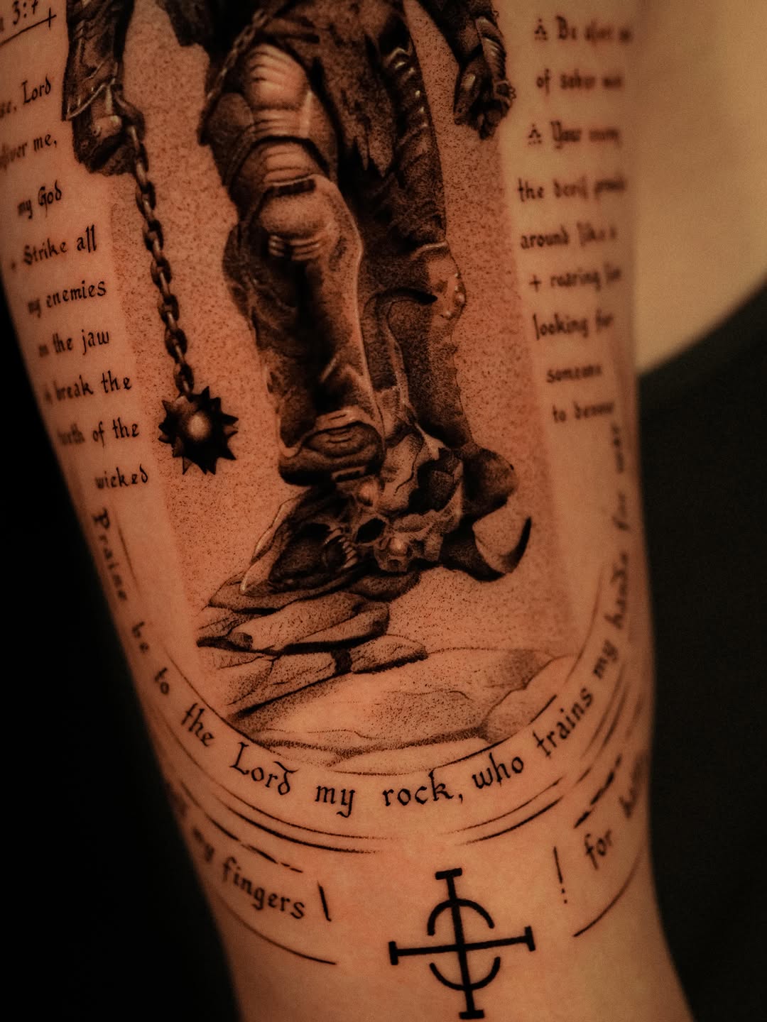 Tattoo by @nikitka.heretic — black_and_grey, illustrative
