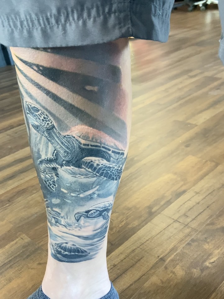 Tattoo by @coltrain_45 — realism, black_and_grey