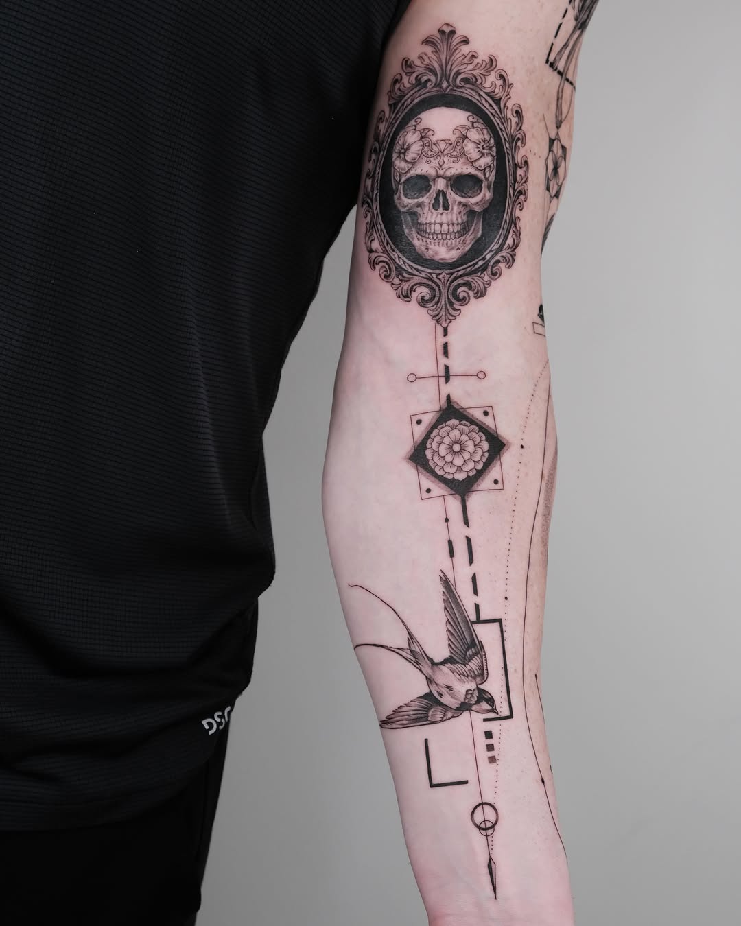 Tattoo by @zaytattoos — black_and_grey, illustrative