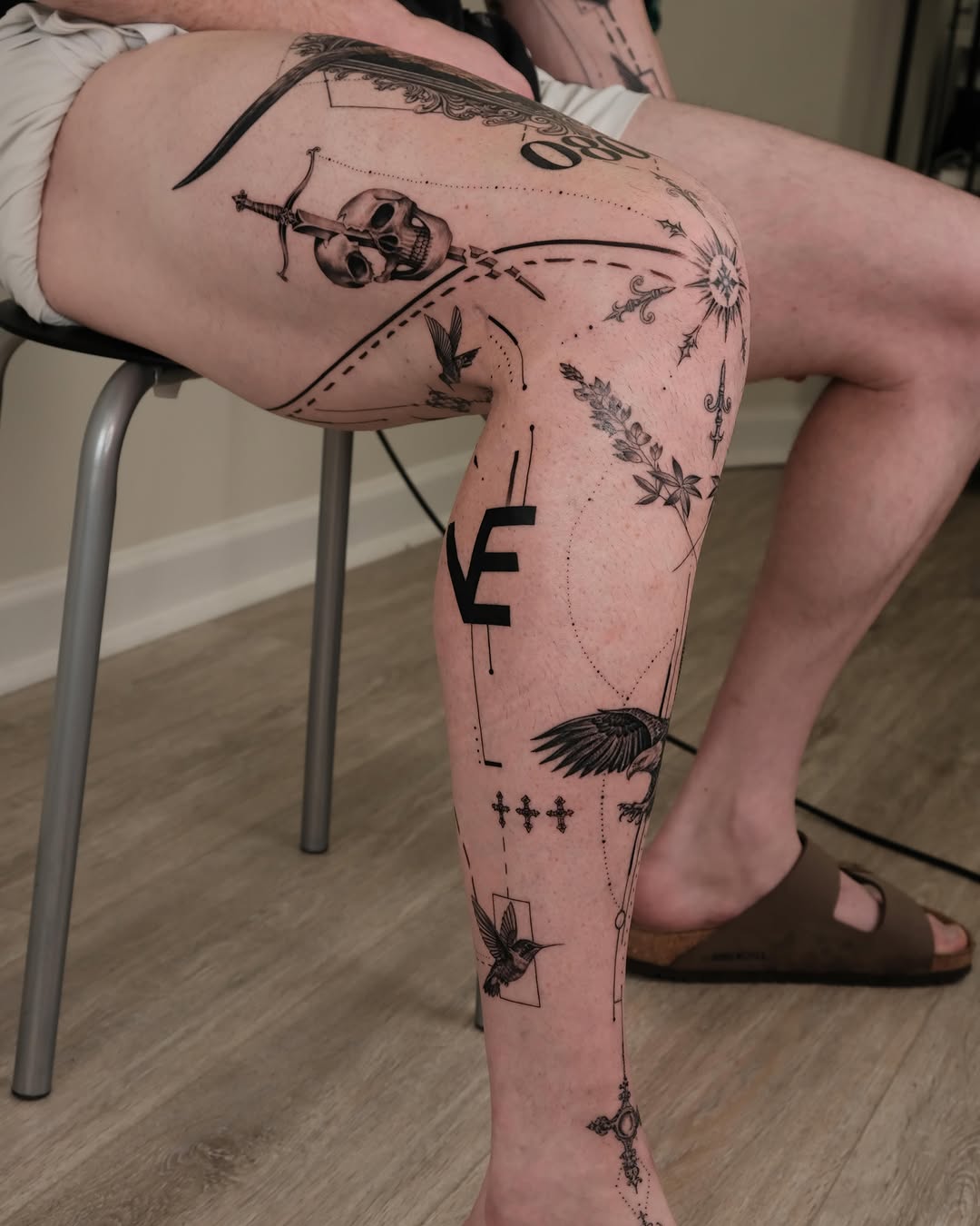 Tattoo by @zaytattoos — black_and_grey, illustrative
