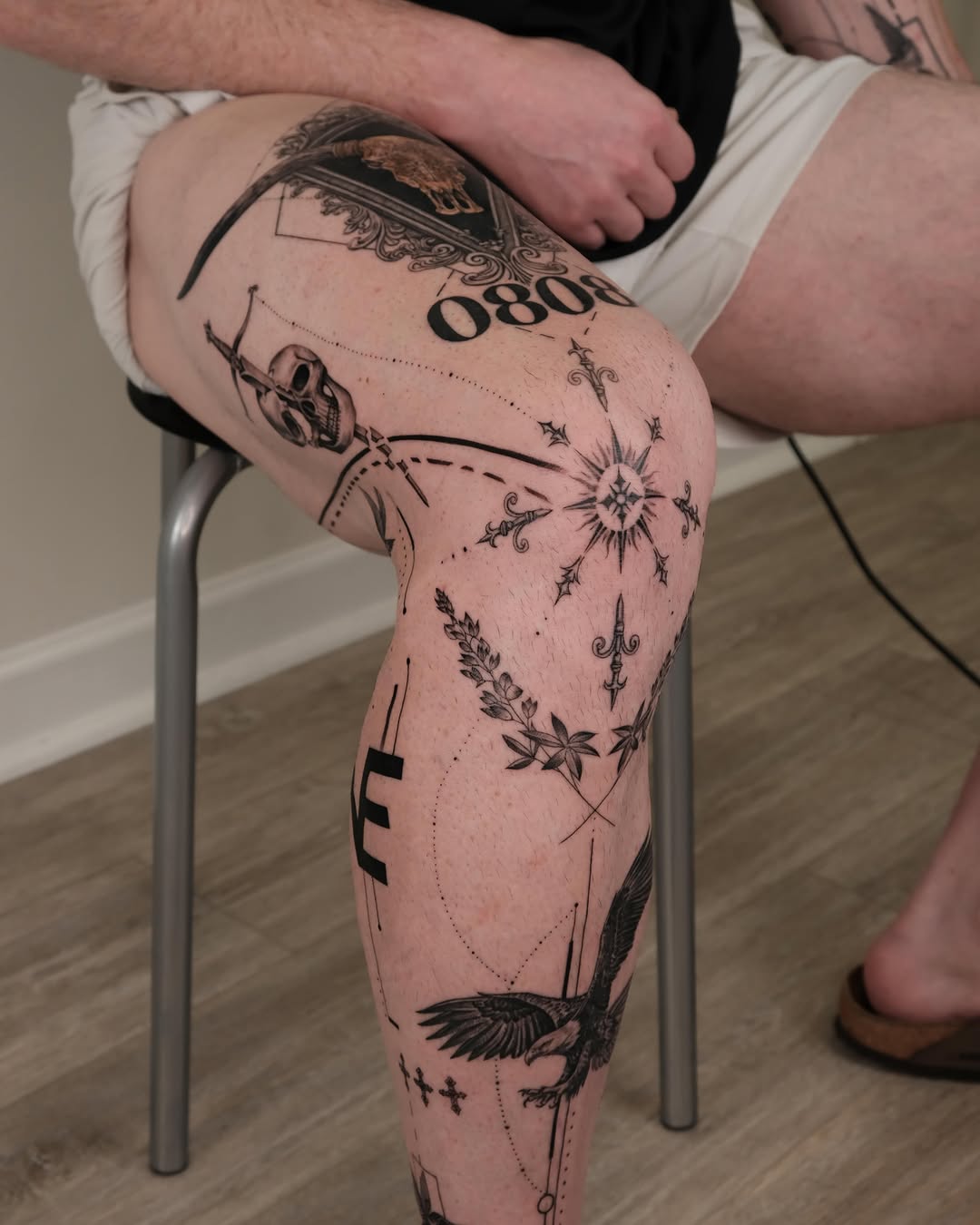 Tattoo by @zaytattoos — blackwork, illustrative