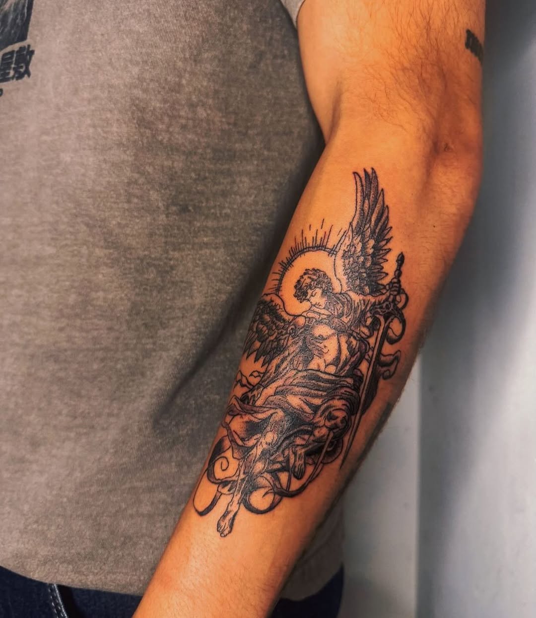 Tattoo by @tatsbycomet — black_and_grey, realism