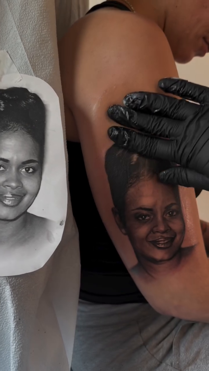 Tattoo by @anheartistxo — realism, black_and_grey