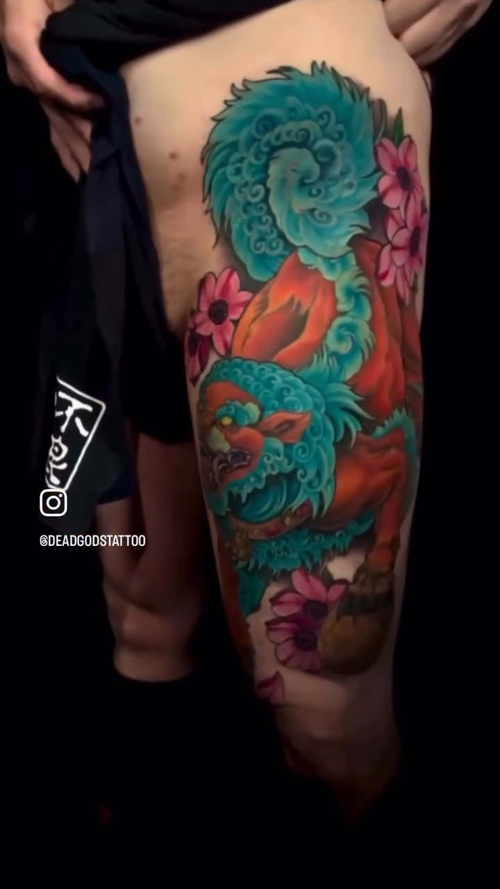 Tattoo by @joeskram — japanese_irezumi, black_and_grey