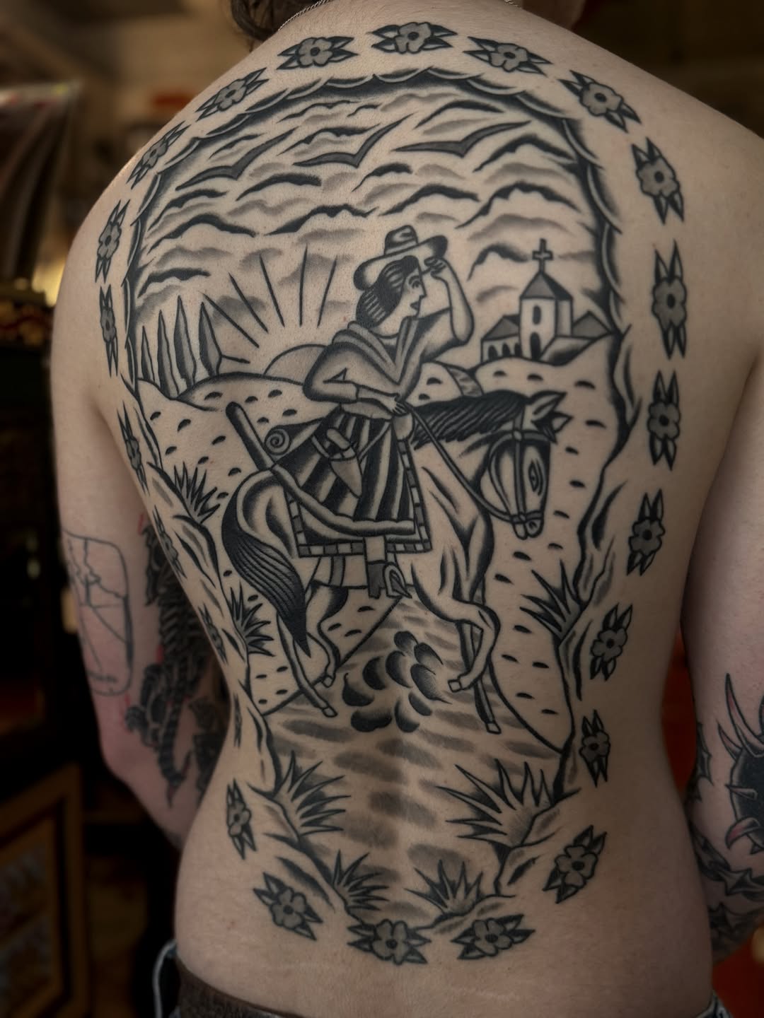 Tattoo by @ezzybones — american_traditional, black_and_grey