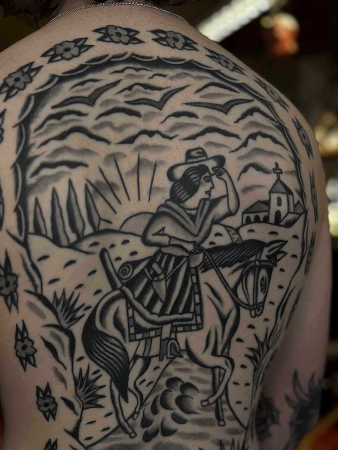 Tattoo by @ezzybones — american_traditional, black_and_grey