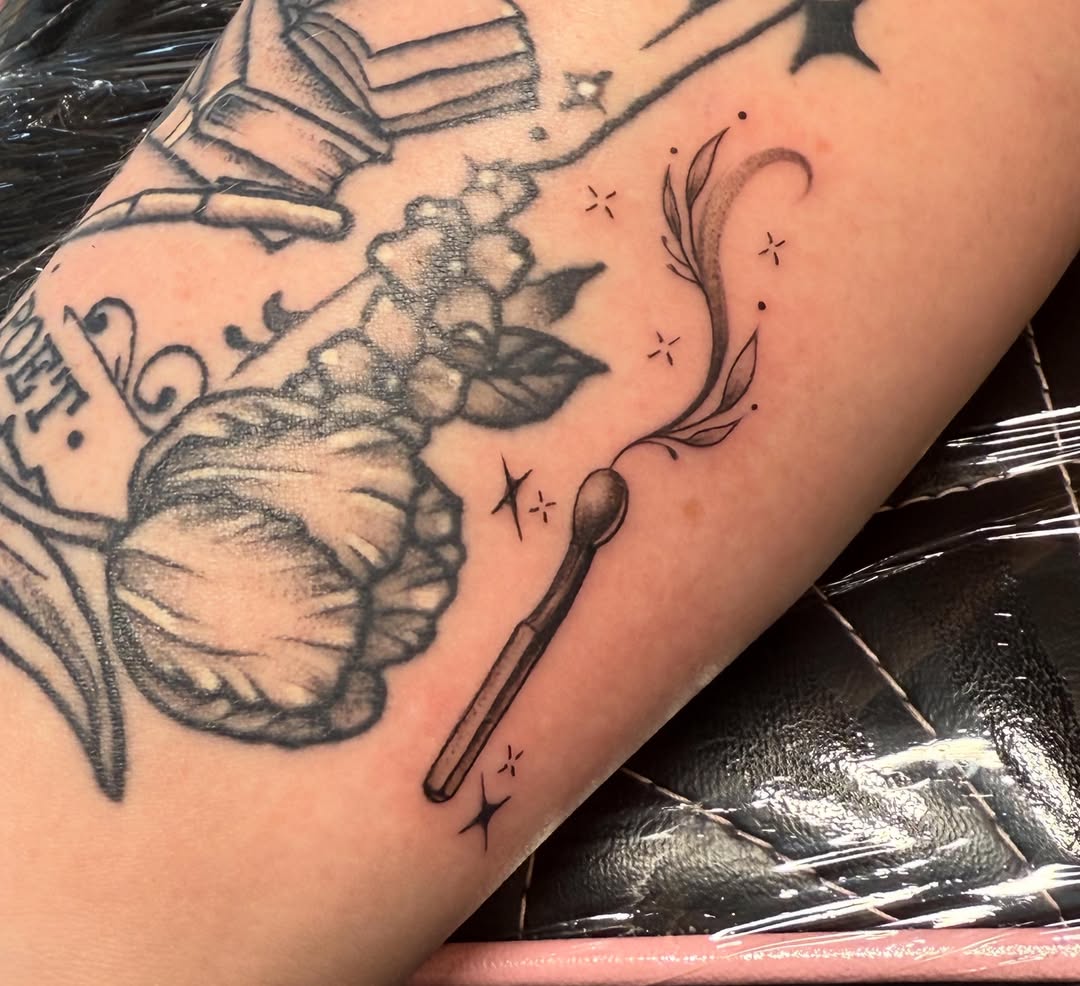 Tattoo by @chanty.tattoo โ fine_line, black_and_grey