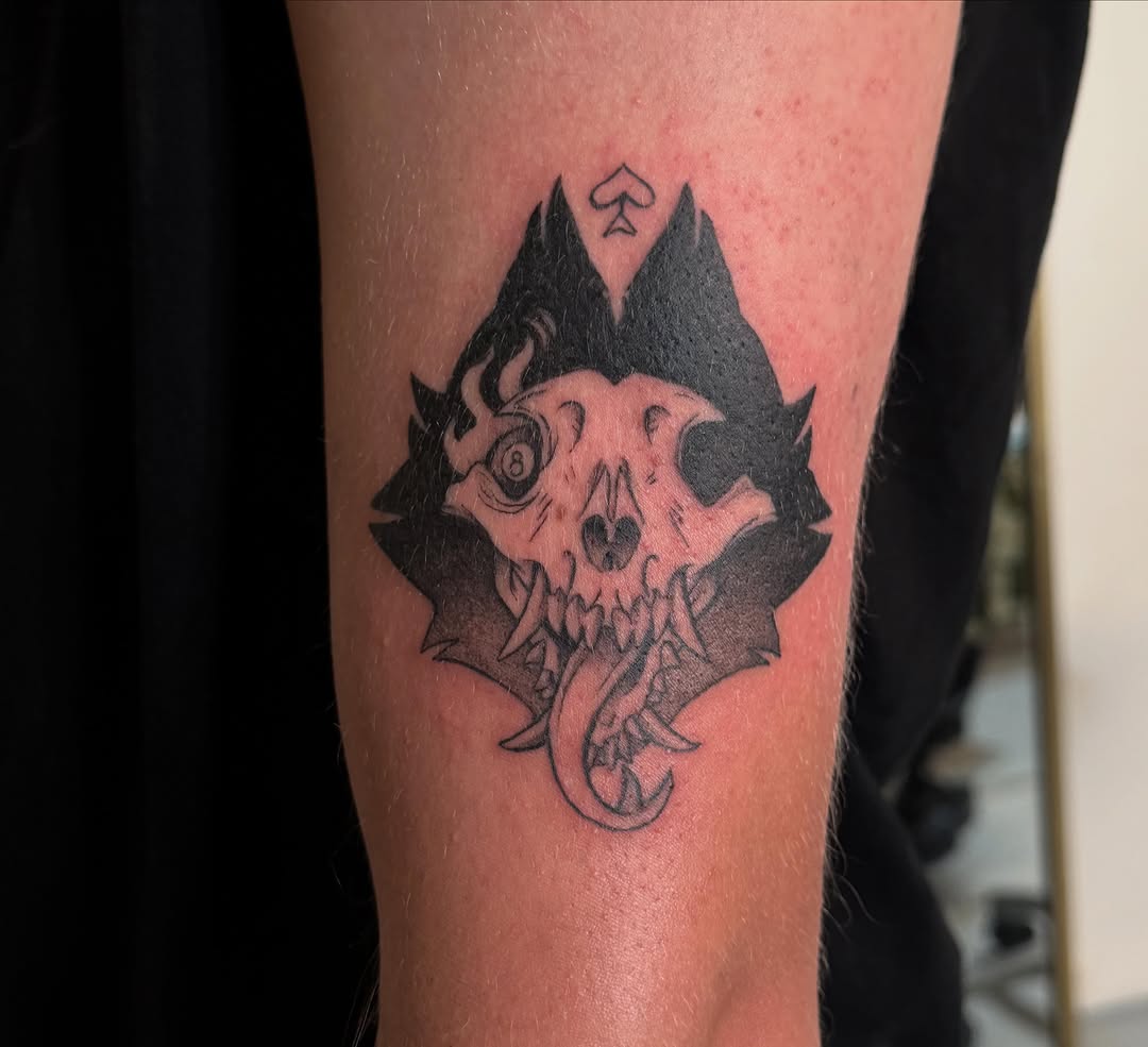 Tattoo by @chanty.tattoo โ blackwork, illustrative