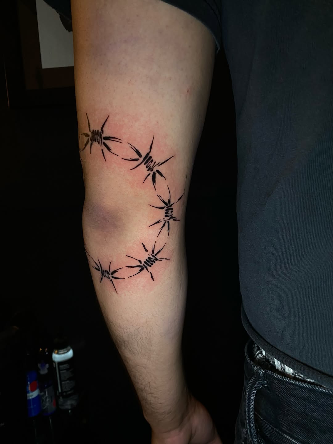 Tattoo by @cherryjaneink — illustrative, blackwork