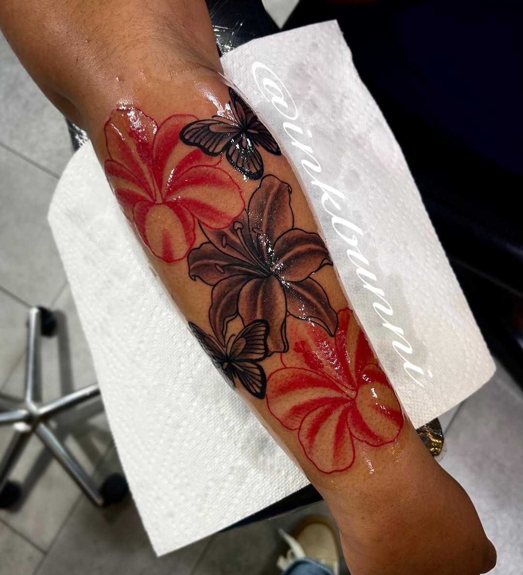 Tattoo by @inkbunni — black_and_grey