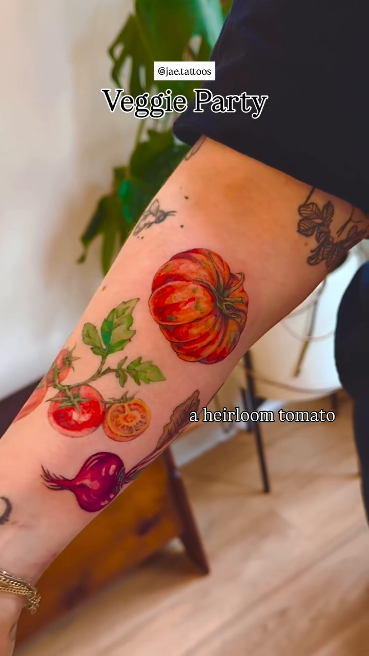 Tattoo by @jae.tattoos — illustrative, watercolor
