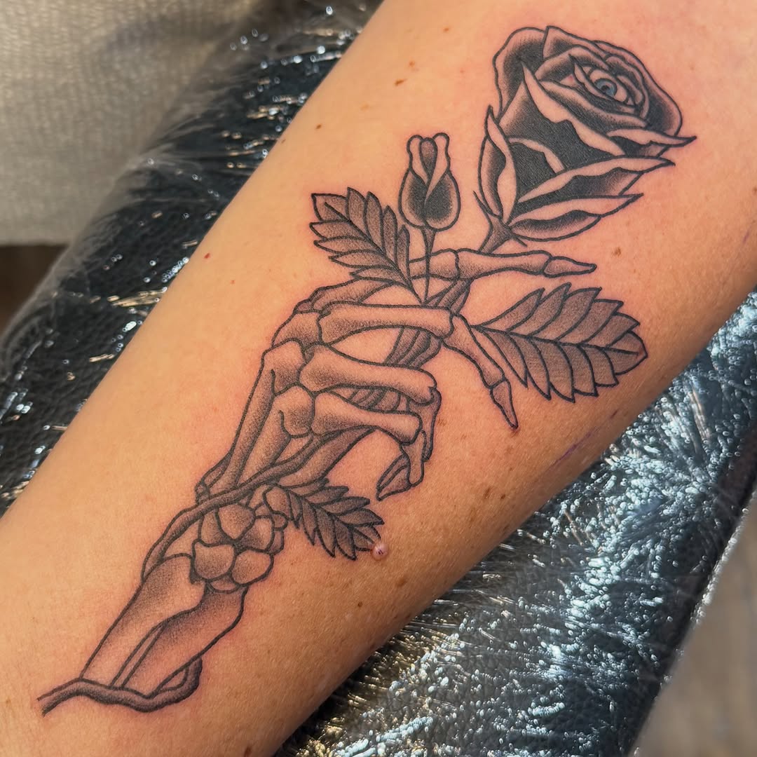 Tattoo by @jafeel_tattoos — black_and_grey, dark_realism
