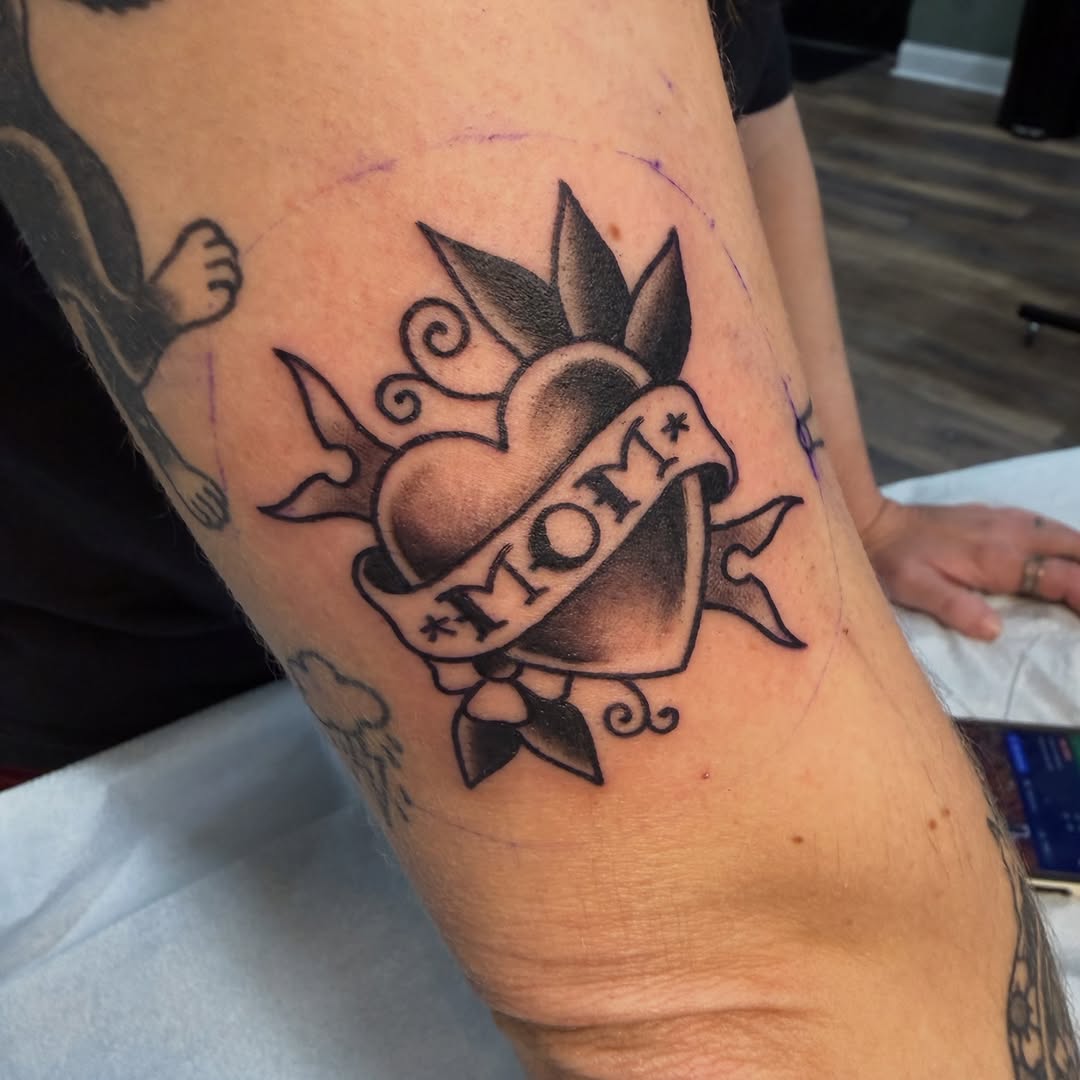 Tattoo by @jafeel_tattoos — american_traditional, lettering_script