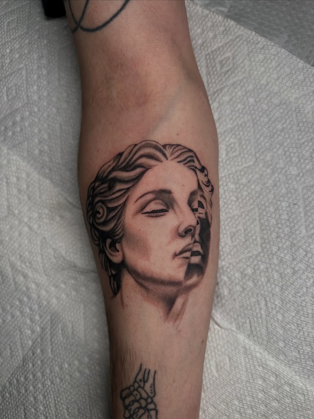 Tattoo by @tatbyb — realism, black_and_grey