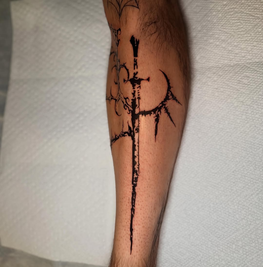 Tattoo by @nicolette.tattoo — blackwork, dark_realism
