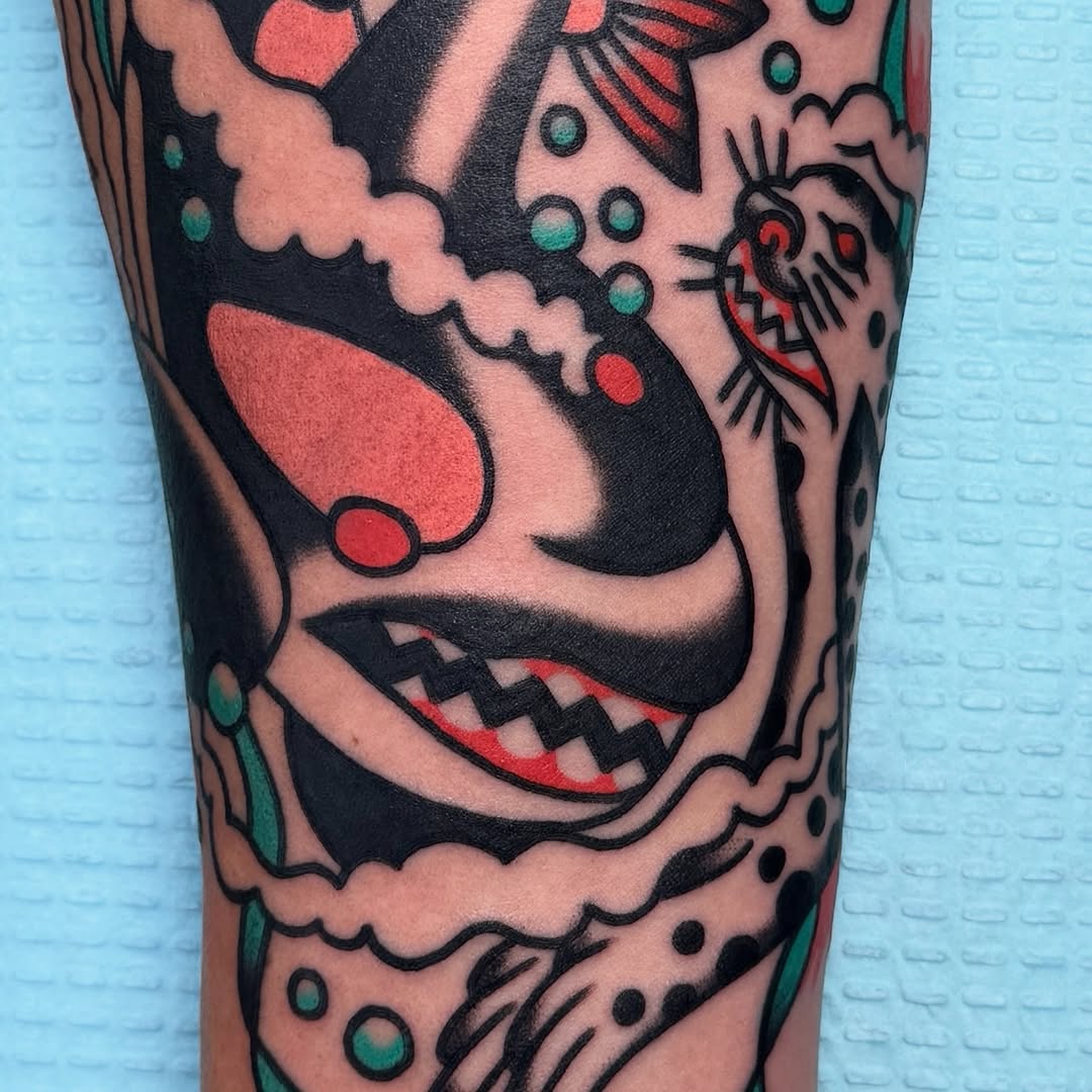 Tattoo by @sawblade_sunken_ship — american_traditional, illustrative