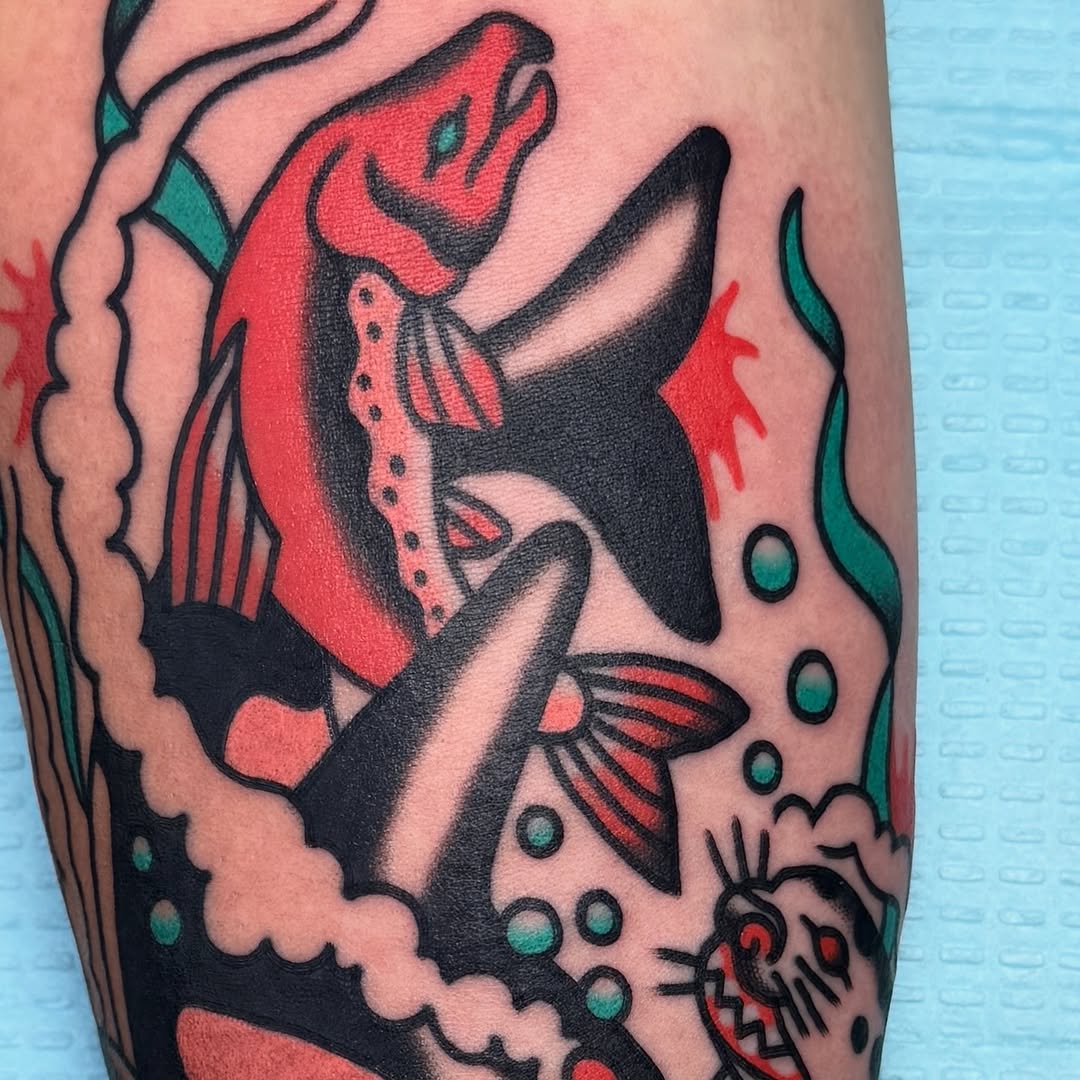 Tattoo by @sawblade_sunken_ship — american_traditional, illustrative