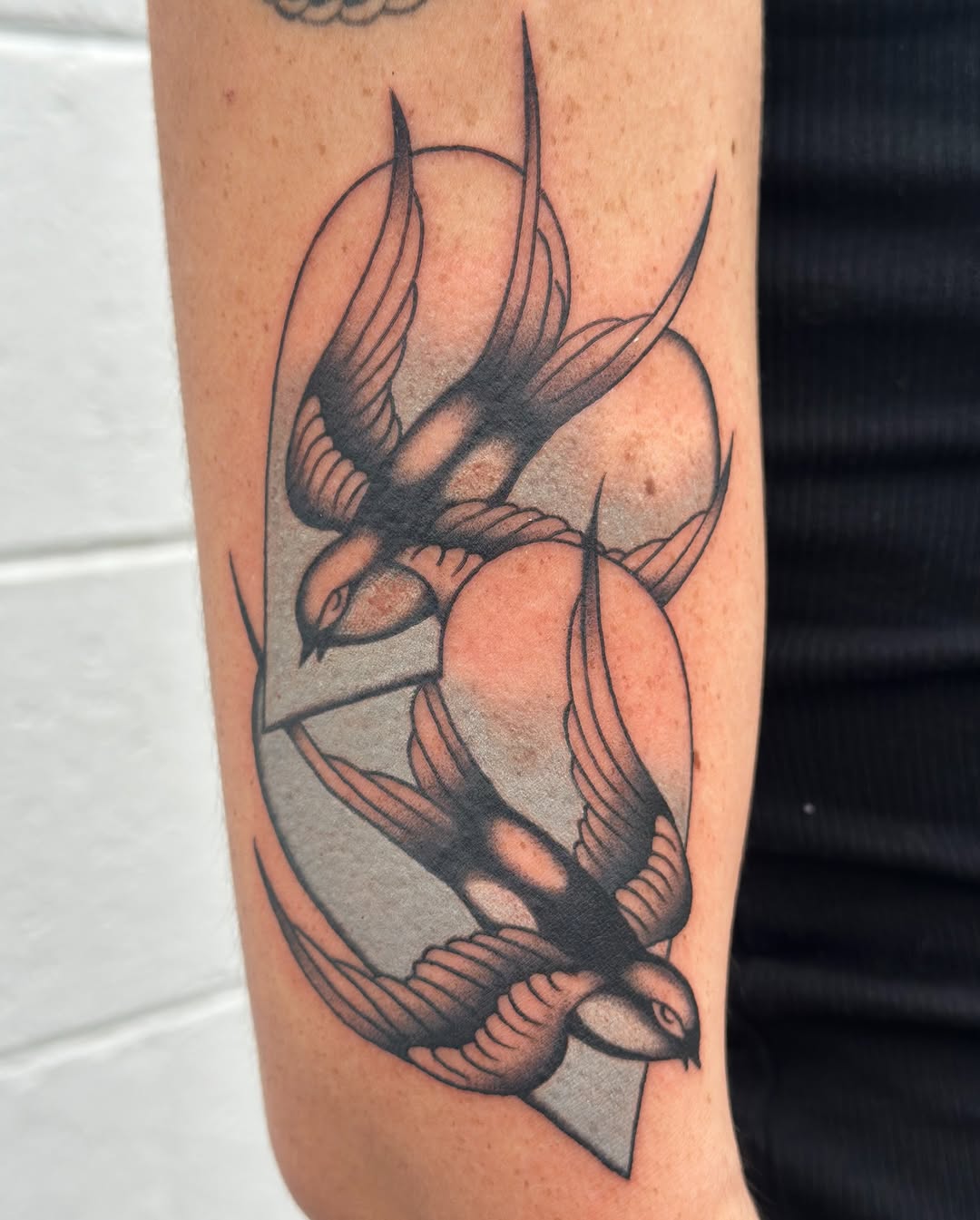 Tattoo by @jaredsharp.ink — american_traditional, black_and_grey