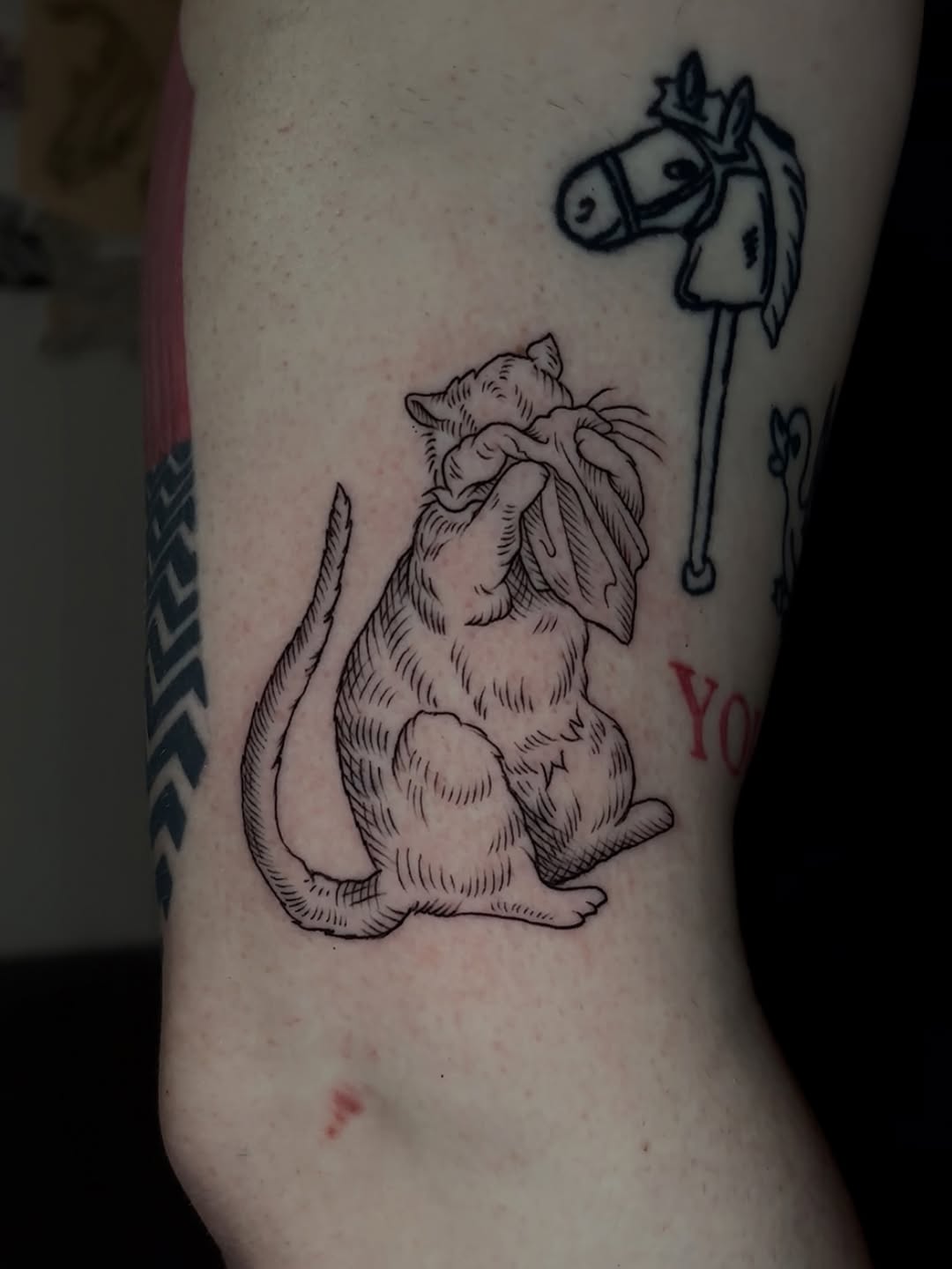 Tattoo by @maribeth.tattoo — illustrative, black_and_grey