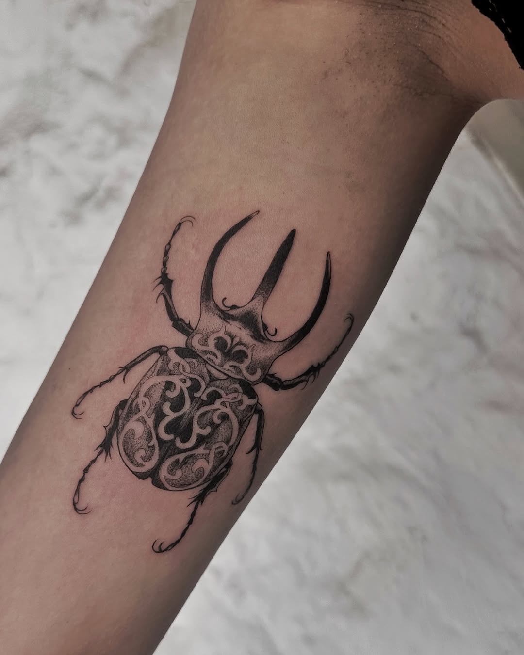 Tattoo by @ornatebones β blackwork