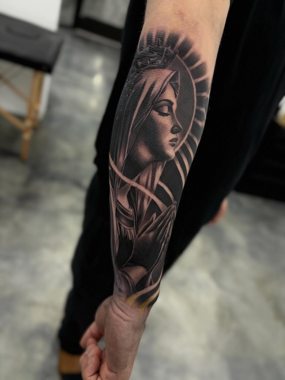 Tattoo by @tattedbydevin โ black_and_grey, realism